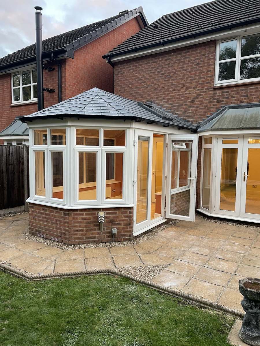 Victorian tiled roof in Pewter Grey